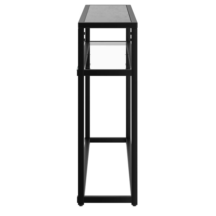 QUINN-CONSOLE TABLE-BLACK - Furniture Depot