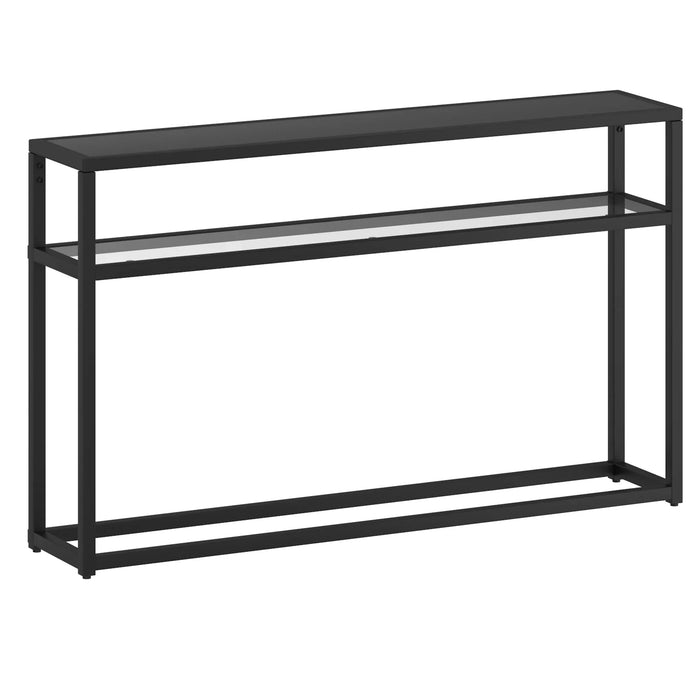 QUINN-CONSOLE TABLE-BLACK - Furniture Depot