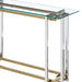 Florina Console Table in Silver and Gold - Furniture Depot