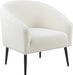 Barlow White Faux Sheepskin Fur Accent Chair - Sterling House Interiors