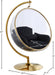 Luna Fabric Acrylic Swing Bubble Accent Chair (2 Boxes) - Sterling House Interiors