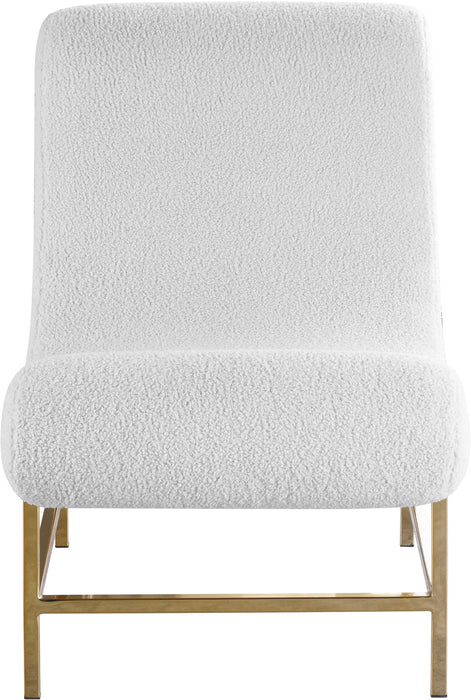 Nube White Faux Sheepskin Fur Accent Chair - Sterling House Interiors