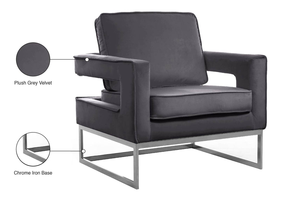 Noah Velvet Accent Chair - Sterling House Interiors