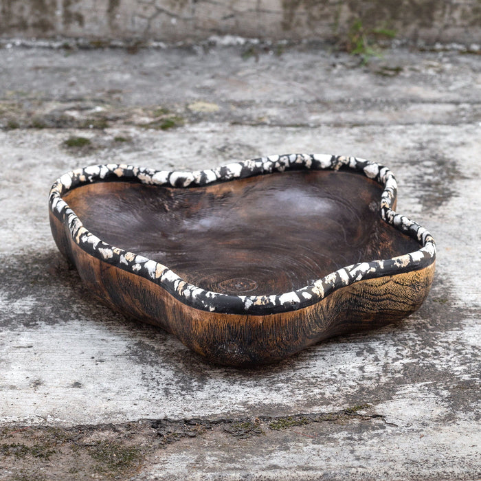 Chikasha Wooden Bowl Large Brown, Dark