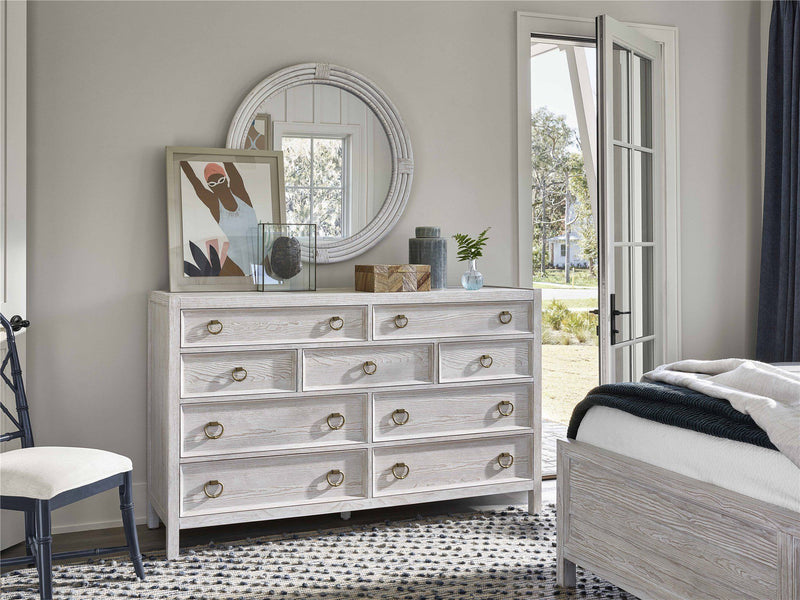 Getaway Round Mirror White