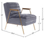 Woodford Velvet Accent Chair - Sterling House Interiors