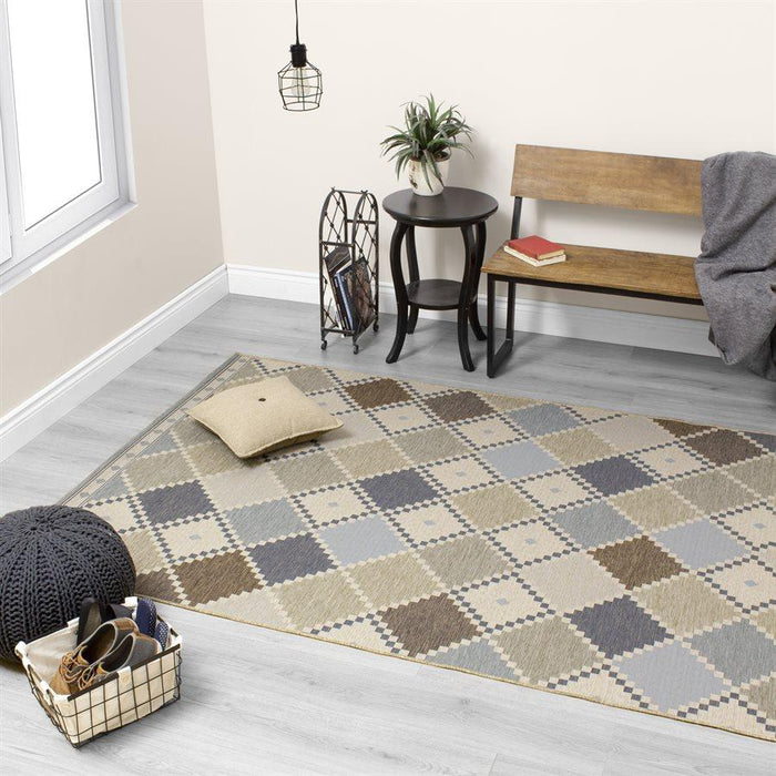 Domain Colourful Checkerboard Quilt Rug - Sterling House Interiors