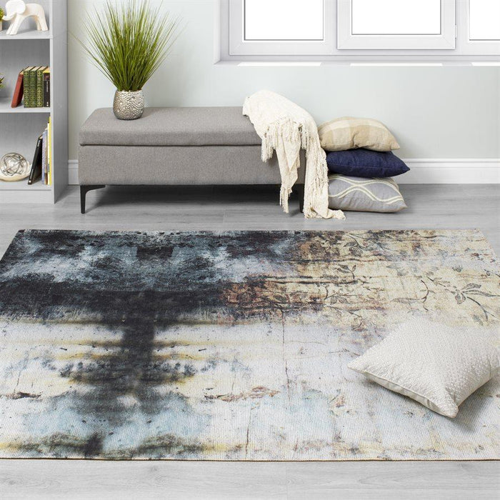 Morello Distressed Flower Rug - Sterling House Interiors