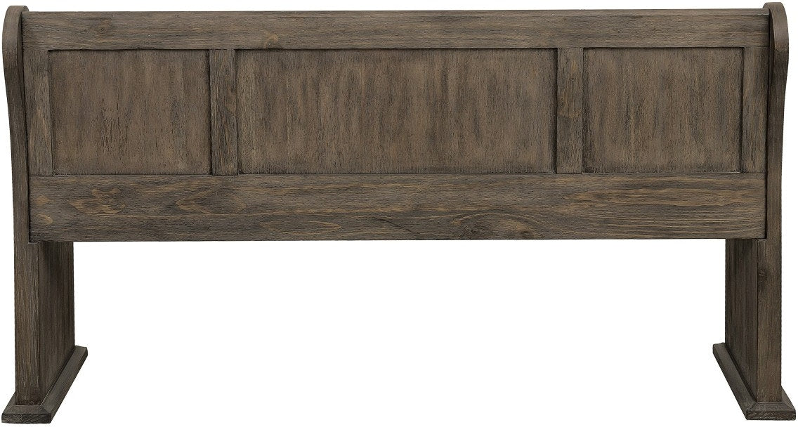 Toulon  Dining Room Bench With Curved Arms