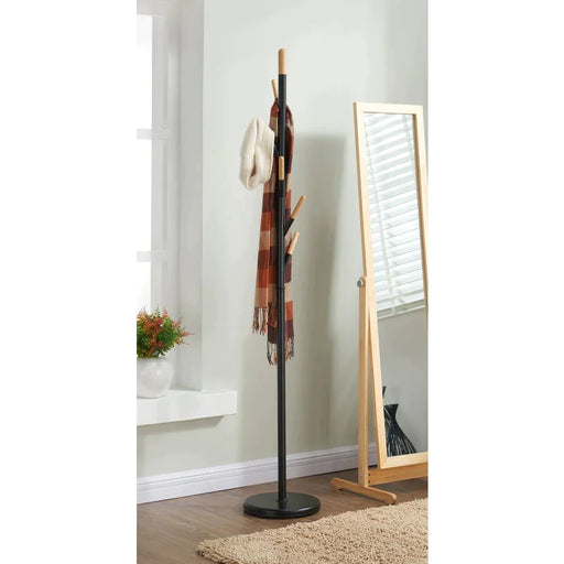 Tenley Coat Rack in Black - Furniture Depot