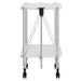 Sumi 2-Tier Bar Cart in White/Chrome - Furniture Depot