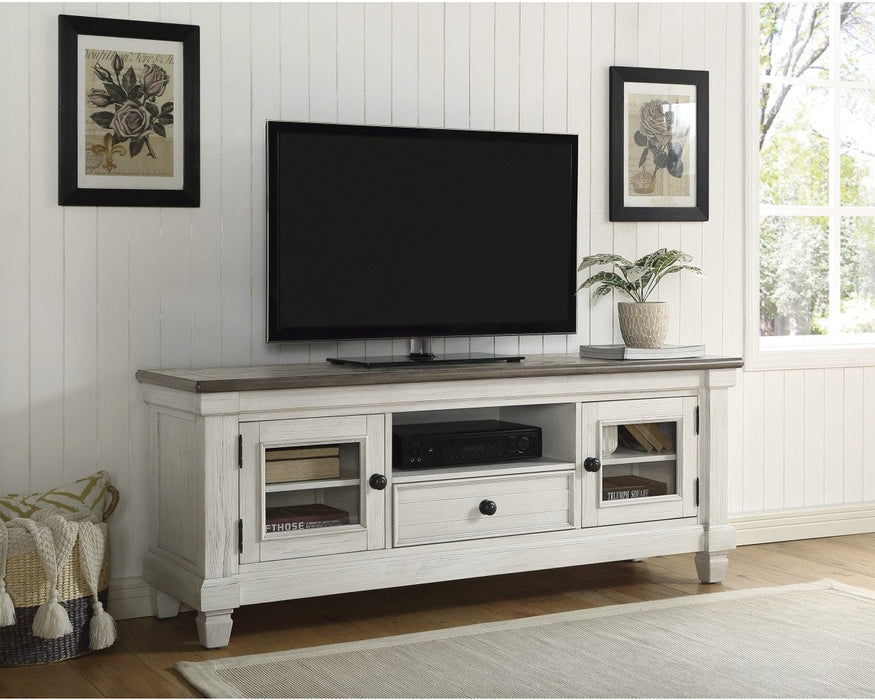 Granby Home Entertainment TV Stand - Antique White