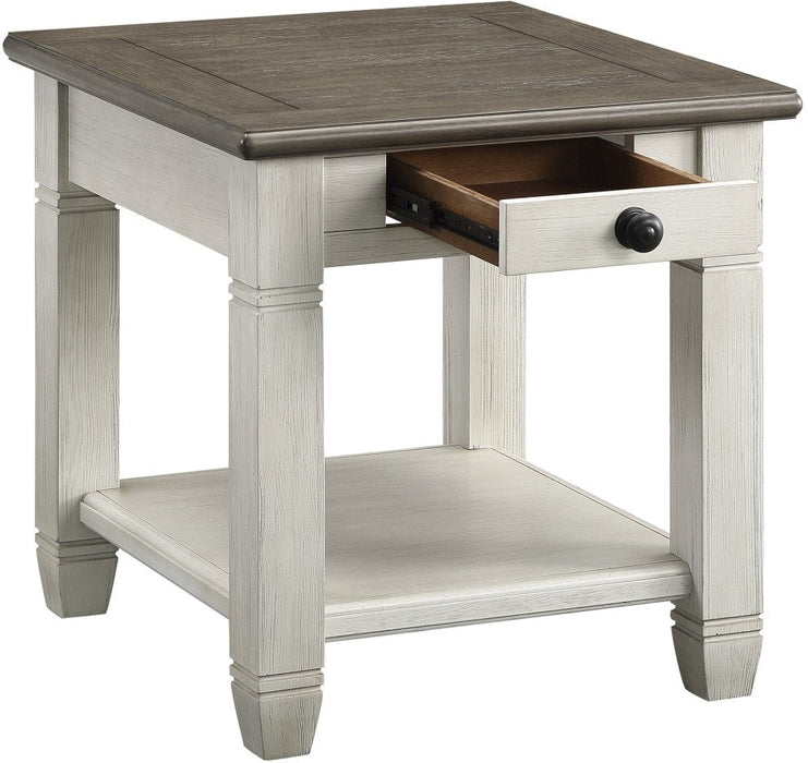 Granby End Table -  Antique White