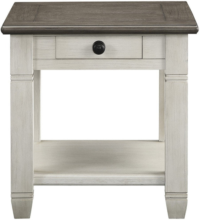 Granby End Table -  Antique White