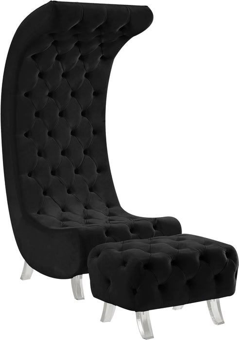 Crescent Velvet Accent Chair - Sterling House Interiors