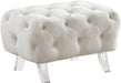 Crescent Velvet Ottoman - Sterling House Interiors