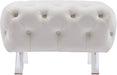 Crescent Velvet Ottoman - Sterling House Interiors