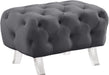 Crescent Velvet Ottoman - Sterling House Interiors