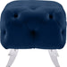 Crescent Velvet Ottoman - Sterling House Interiors