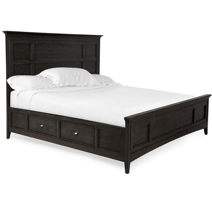 Westley Falls Complete King Panel Bed With Storage Rails