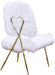 Magnolia White Faux Fur Accent Chair - Sterling House Interiors