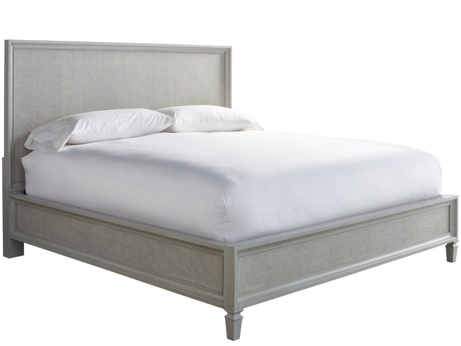 Summer Hill French Gray Woven Accent Bed Pearl Silver