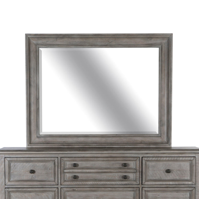 Lancaster Landscape Mirror In Dovetail Grey