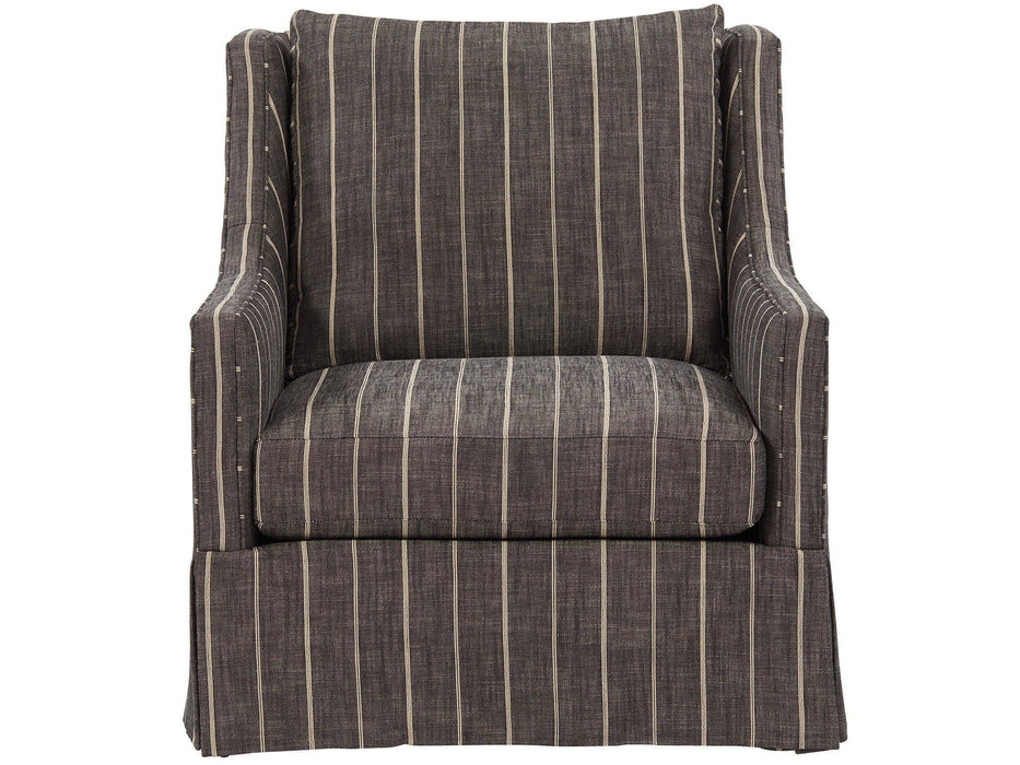 Hudson Skirted Chair Special Order Pearl Silver