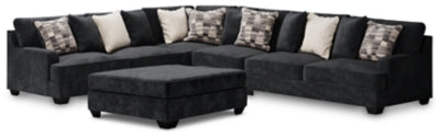 Lavernett 4-Piece Sectional with Ottoman