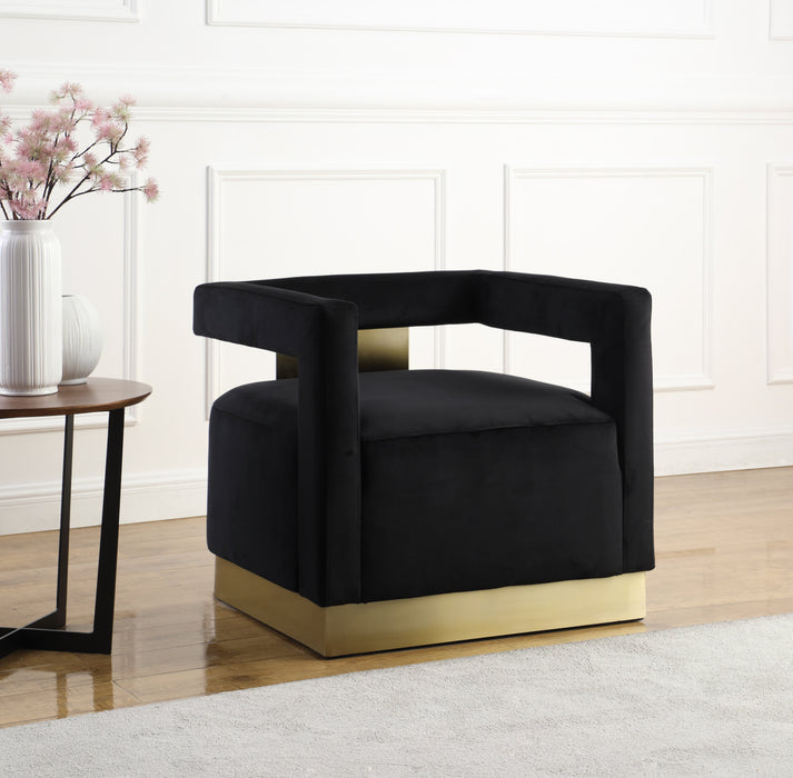 Armani Velvet Accent Chair - Sterling House Interiors