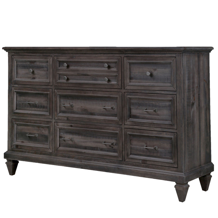 Calistoga 9 Drawer Dresser In Weathered Charcoal