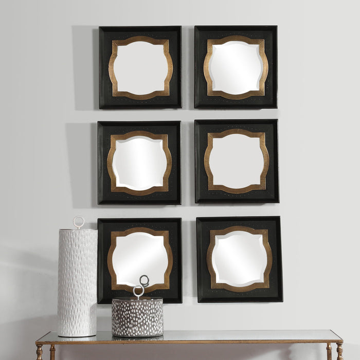 Anisah Moroccan Mirrors (Set of 2) Black