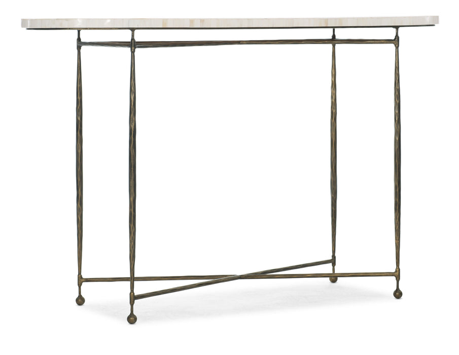 Commerce And Market Console Table Dark Gray / Beige