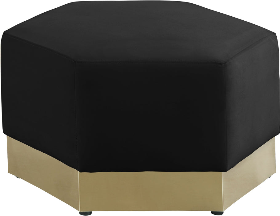 Marquis Velvet Ottoman - Sterling House Interiors