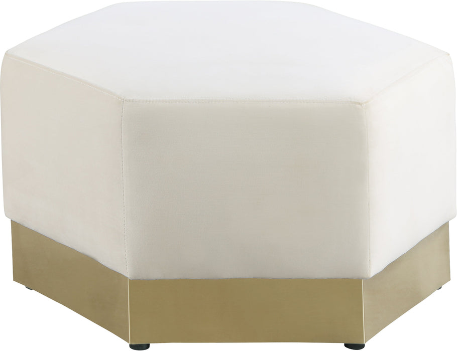 Marquis Velvet Ottoman - Sterling House Interiors