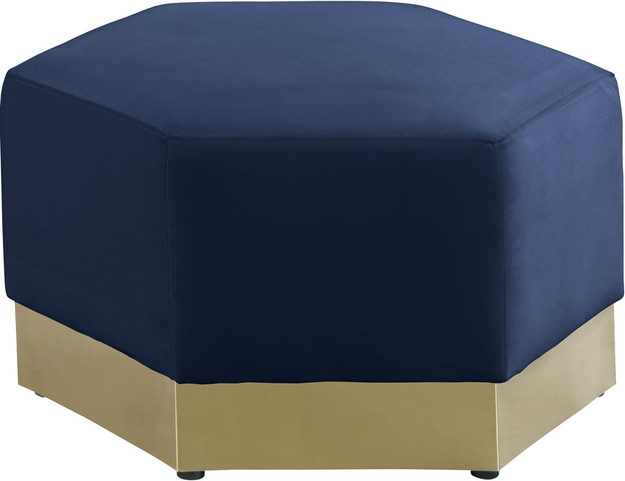 Marquis Velvet Ottoman - Sterling House Interiors