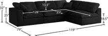 Serene Linen Fabric Deluxe Cloud Modular Sectional - Sterling House Interiors