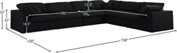 Serene Linen Fabric Deluxe Cloud Modular Sectional - Sterling House Interiors