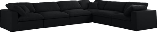 Serene Linen Fabric Deluxe Cloud Modular Sectional - Sterling House Interiors