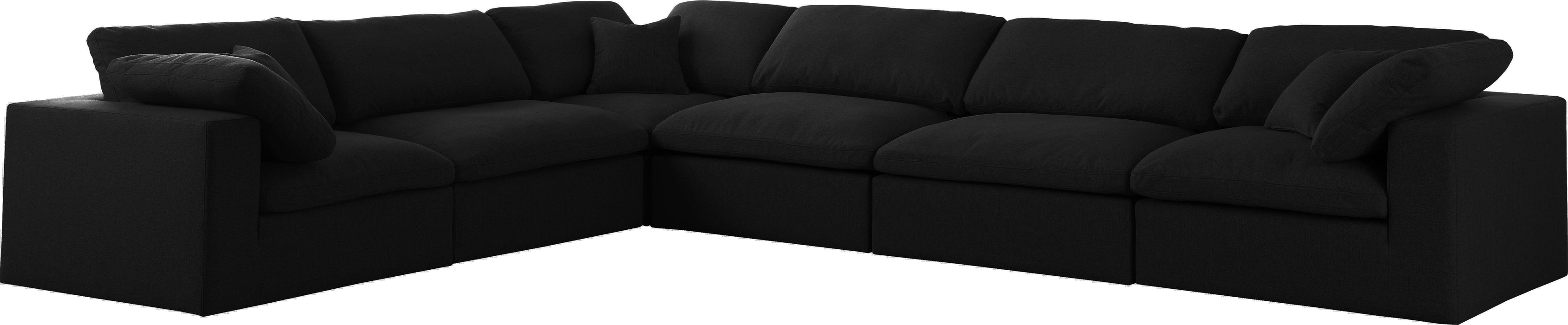 Serene Linen Fabric Deluxe Cloud Modular Sectional - Sterling House Interiors