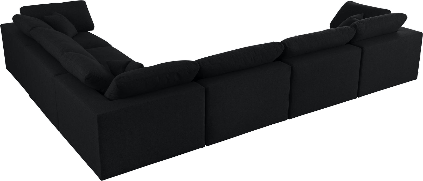 Serene Linen Fabric Deluxe Cloud Modular Sectional - Sterling House Interiors