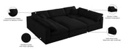 Serene Linen Fabric Deluxe Cloud Modular Sectional - Sterling House Interiors