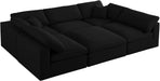 Serene Linen Fabric Deluxe Cloud Modular Sectional - Sterling House Interiors