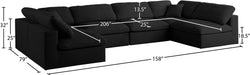 Serene Linen Fabric Deluxe Cloud Modular Sectional - Sterling House Interiors