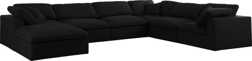 Serene Linen Fabric Deluxe Cloud Modular Sectional - Sterling House Interiors