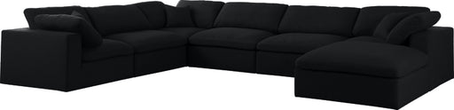 Serene Linen Fabric Deluxe Cloud Modular Sectional - Sterling House Interiors