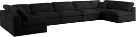 Serene Linen Fabric Deluxe Cloud Modular Sectional - Sterling House Interiors