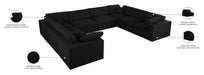 Serene Linen Fabric Deluxe Cloud Modular Sectional - Sterling House Interiors