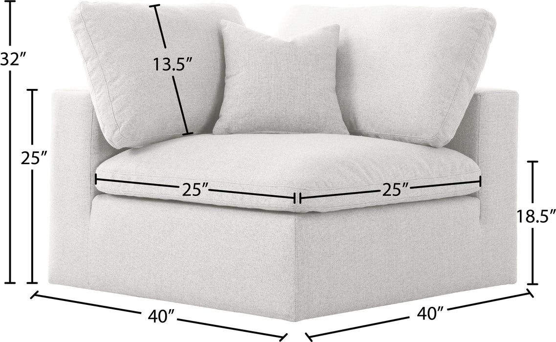 Serene Linen Fabric Deluxe Cloud Corner Chair - Sterling House Interiors