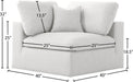 Serene Linen Fabric Deluxe Cloud Corner Chair - Sterling House Interiors